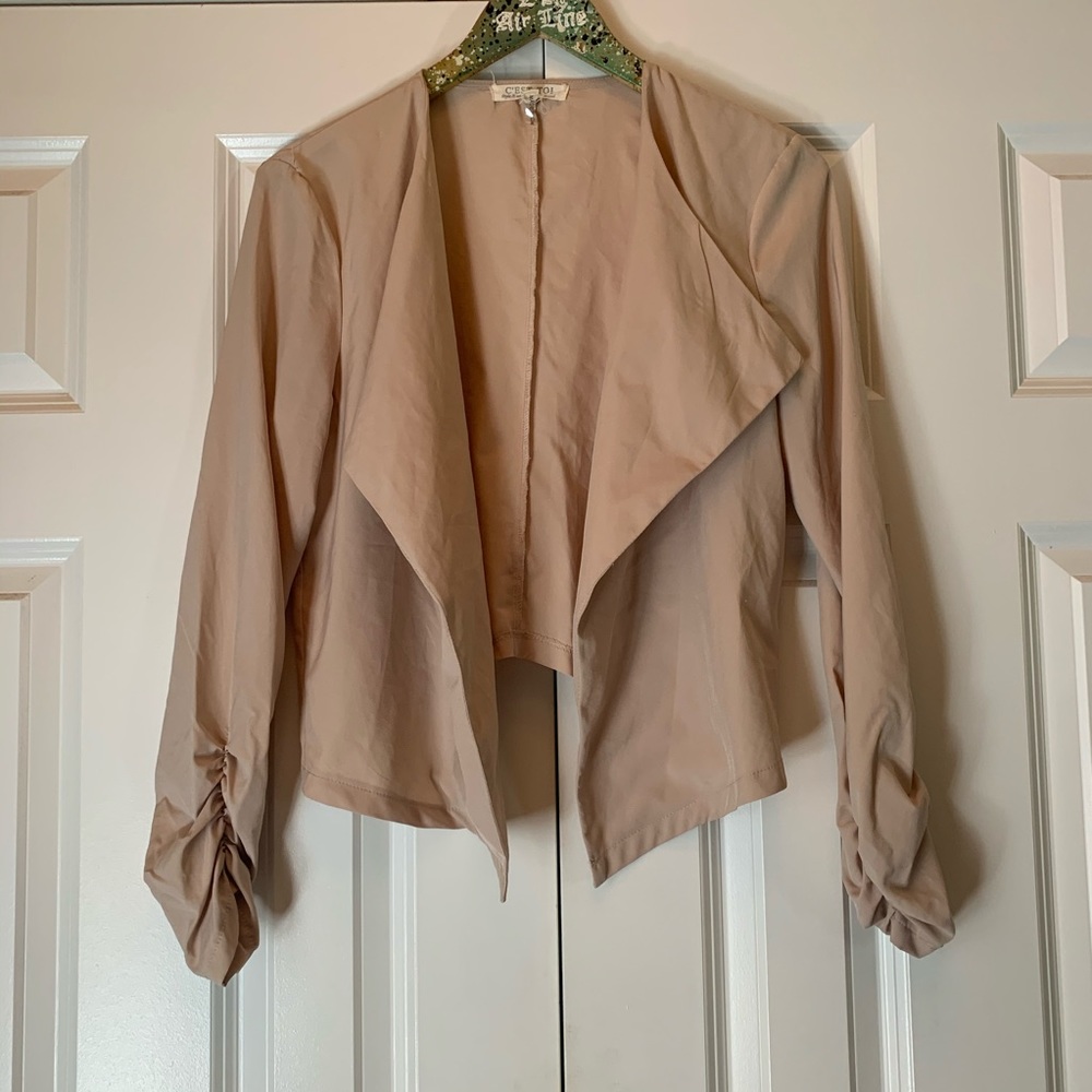 Tan blazer type jacket